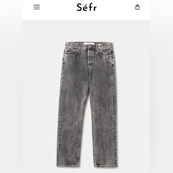 SÉFR STRAIGHT CUT JEAN IN MARBLE WASH | SIZE 29 MENS - Picture 2 of 12